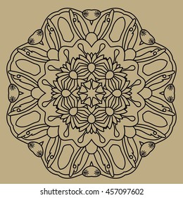 vector mandala. Set of ornamental patterns for background and texture.Islam, Arabic, Indian, ottoman motifs. You can change the background.