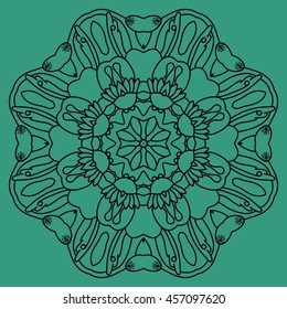 vector mandala. Set of ornamental patterns for background and texture.Islam, Arabic, Indian, ottoman motifs. You can change the background.