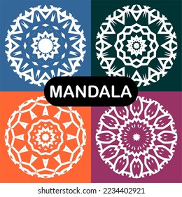 vector mandala set. templates for design