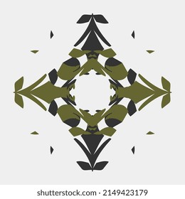 Vektormandala einfach, schön, handkunst, traditionell, attraktiv, symmetrisch, Kaleidoskop, Vintage, Textur