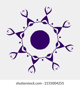 vector mandala simple beautiful and neat like a flower for decoration