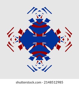 vector mandala simple floral hand art geometric abstract graphic decoration
