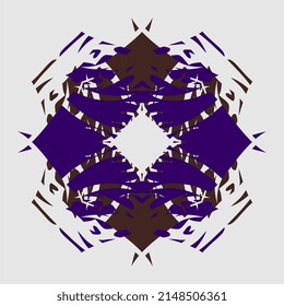 vector mandala simple hermosa combinación de colores