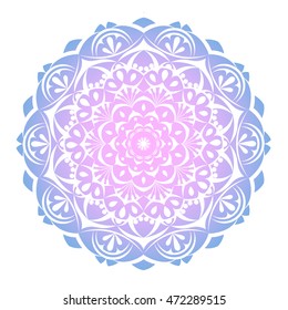 Vector Mandala style islam, Arabic, Indian. Vintage decorative elements