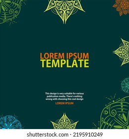 Vector Mandala style, with several color combinations
