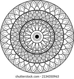 vector mandala unique design for decoration elements