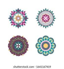 Vector mandala. Vintage decorative elements. Hand drawn background. Islam, Arabic, Indian, ottoman motifs.