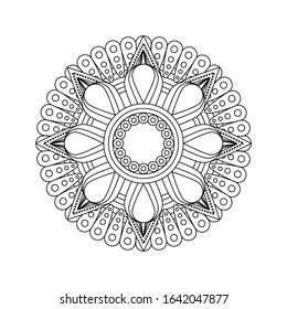 Vector mandala. Vintage decorative elements. Hand drawn background. Islam, Arabic, Indian, ottoman motifs.