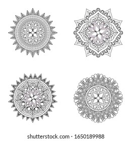 Vector mandala. Vintage decorative elements. Hand drawn background. Islam, Arabic, Indian, ottoman motifs.