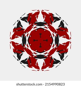 mandalas vectoriales son bellas y bellas combinaciones de colores para la decoración de tejidos o cerámica