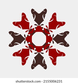 los mandalas vectoriales son hermosos y hermosos motivos florales planos para decoración o adornos de tela