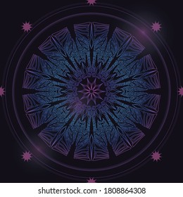 Vector mandalas. Ornamento oriental. Decoración de estilo oriental.