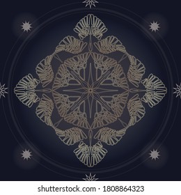 Vector mandalas. Eastern ornament. Oriental style decor.