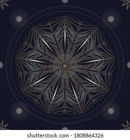 Vector mandalas. Eastern ornament. Oriental style decor.