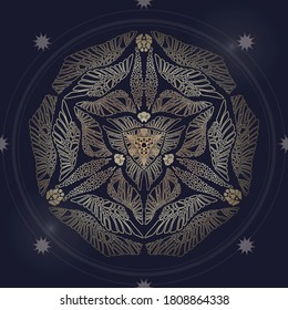 Vector mandalas. Eastern ornament. Oriental style decor.