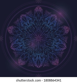 Vector mandalas. Eastern ornament. Oriental style decor.