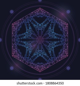 Vector mandalas. Eastern ornament. Oriental style decor.