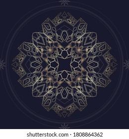 Vector mandalas. Eastern ornament. Oriental style decor.