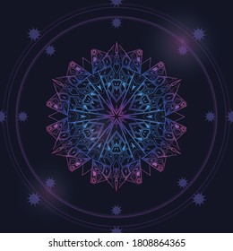 Vektor-Mandalas. Osterschmuck. Die Dekoration im orientalischen Stil.
