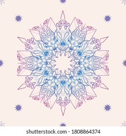 Vector mandalas. Ornamento oriental. Decoración de estilo oriental.