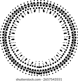Vector mandalas. Mandala redondo muy hermoso. Puede colorear un planificador diario, cuadernos, carteles. Un círculo negro sobre un fondo blanco.