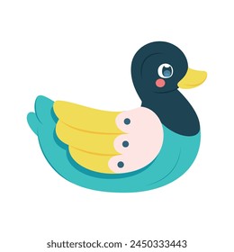 Vektorgrafik Mandarin Ente Cartoon Illustration isoliert