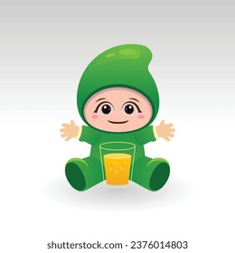 
Vector Manggo fruit kawaii cartoon character vector funny Manggo  fruit kawaii illustration
