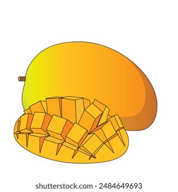 Ilustración de mango de Vector sobre fondo blanco