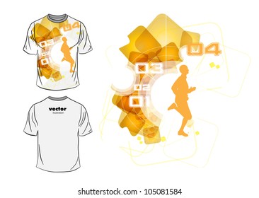 Vector. Man's t-shirt design