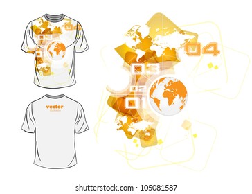 Vector. Man's t-shirt design