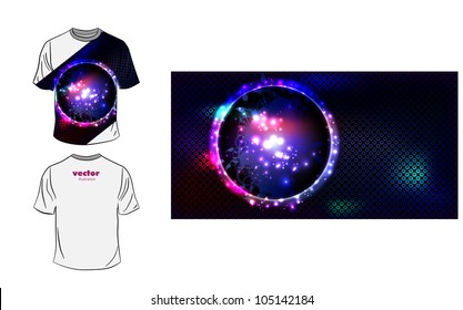 Vector. Man's t-shirt design