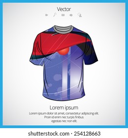 Vector. Man's t-shirt design 