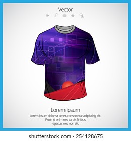 Vector. Man's t-shirt design 