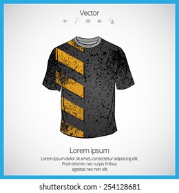 Vector. Man's t-shirt design 