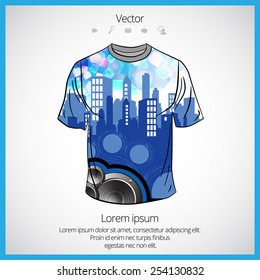 Vector. Man's t-shirt design 