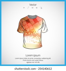 Vector. Man's t-shirt design 