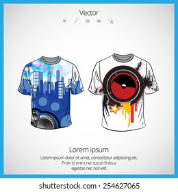 Vector. Man's t-shirt design 