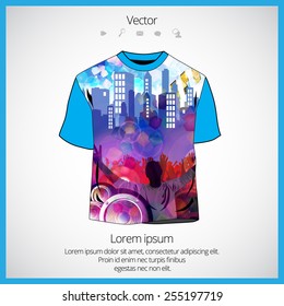 Vector. Man's t-shirt design 