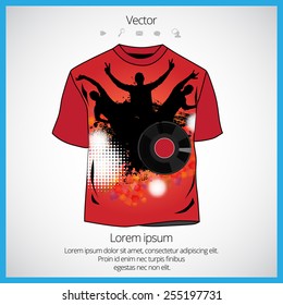 Vector. Man's t-shirt design 