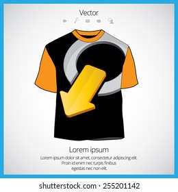Vector. Man's t-shirt design 