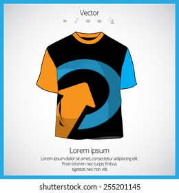 Vector. Man's t-shirt design 