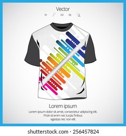 Vector. Man's t-shirt design 