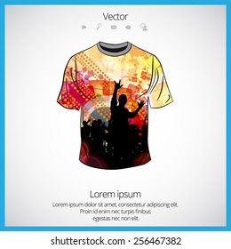 Vector. Man's t-shirt design 