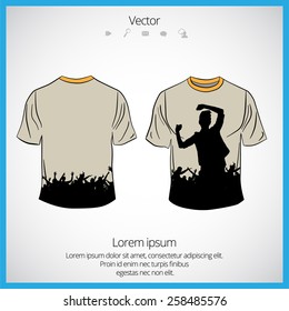 Vector. Man's t-shirt design 