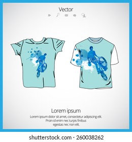 Vector. Man's t-shirt design 