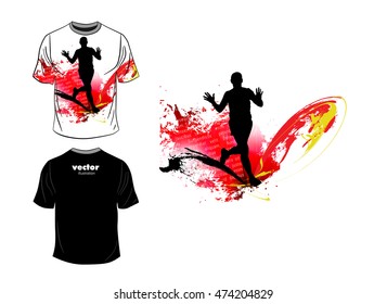 Vector. Man's t-shirt design