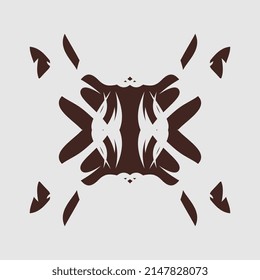 vector maori pattern unique art symmetrical pattern pattern good for decoration