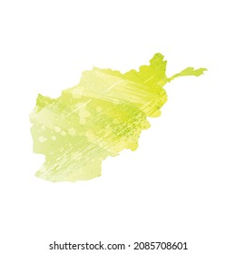 Mapa vectorial de Afganistán. Ilustración vectorial aislada. Negro sobre fondo blanco. Ilustración EPS 10.