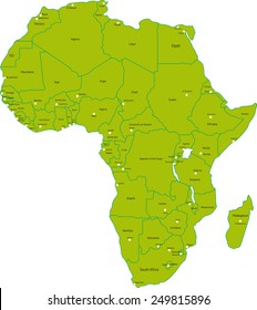 vector map of africa