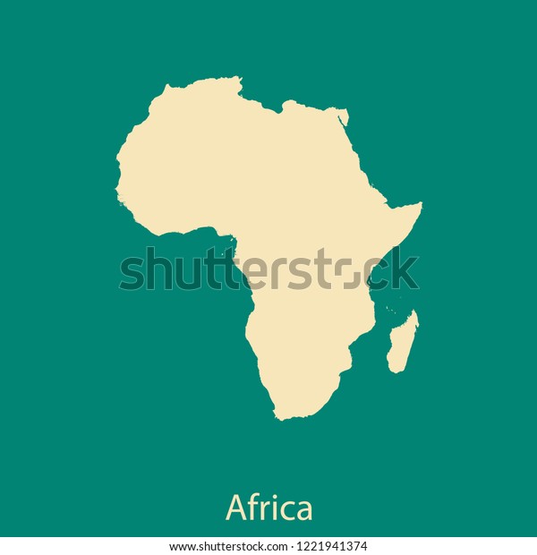 Vector Map Africa Stock Vector Royalty Free 1221941374 Shutterstock 5987